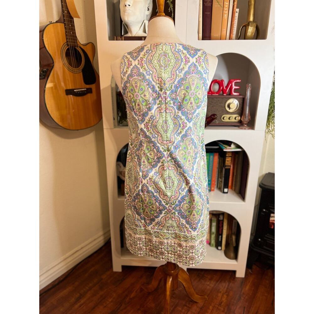 London Times Womens Floral Shift Dress Sz US 4 Preppy Old Money Southern Classic - Picture 4 of 8